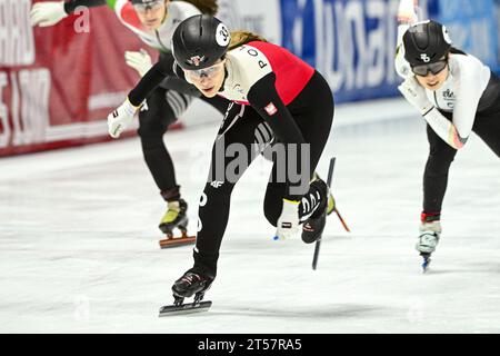 Montreal, Canada. 27 ottobre 2023. MONTREAL, CANADA - OTTOBRE 27: Gabriela TOPOLSKA durante la seconda edizione della ISU World Cup Short Track alla Maurice Richard Arena il 27 ottobre 2023 a Montreal, Canada (foto di /Orange Pictures) credito: Orange Pics BV/Alamy Live News Foto Stock