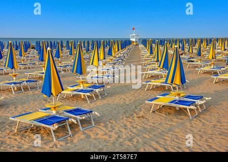 Lido di Jesolo è una località balneare in Italia Foto Stock