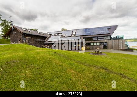 CERRIGYDRUDION, GALLES – JUN 13 2022: Llyn Brenig Visitor Centre, Cerrigydrudion, Conwy, Snowdonia o Eryri National Park, Galles del Nord, Regno Unito, paesaggio Foto Stock