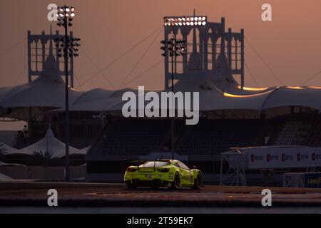 SAKHIR, BAHREIN. 3 NOVEMBRE 2023. KESSEL RACING FERRARI. AHMAD ALSHEHAB/ Alamy Live News Foto Stock