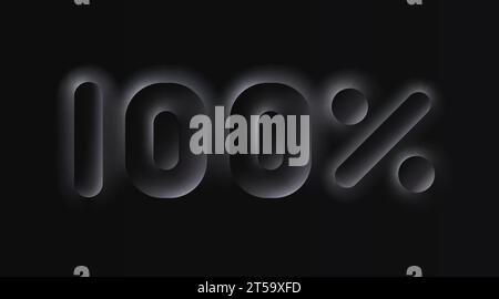 Banner offerta speciale Mega sale, 100. Promozione cartello con linea nera. Vettore Illustrazione Vettoriale