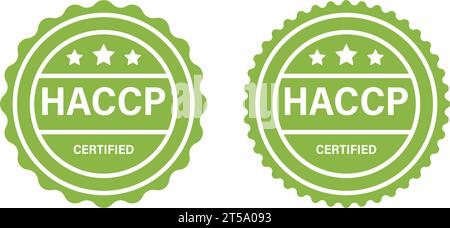 Simbolo icona HACCP design semplice Illustrazione Vettoriale