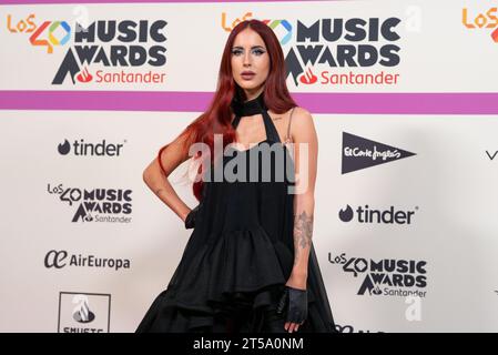 Madrid, Spagna. 3 novembre 2023. VICCO partecipa al Red carpet al "LOS40 Music Awards Santander 2023" al WiZink Center il 3 novembre 2023 a Madrid, in Spagna. ( (Foto di Oscar Gonzalez/Sipa USA) (foto di Oscar Gonzalez/Sipa USA) credito: SIPA USA/Alamy Live News Foto Stock