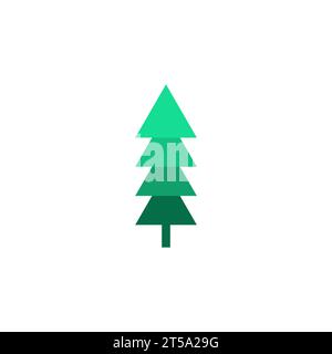 Logo Pine Tree Vector. Icona Pine Illustrazione Vettoriale