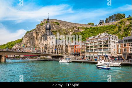 Città vecchia di Dinant, Belgio. Foto Stock