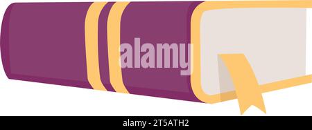 Icona di schizzo del libro a colori isolata vettore Illustrazione Vettoriale