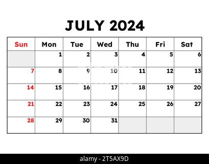 calendario 2024 per agenda personale pianificatore, oro su nero lusso ricco  stile. Formato orizzontale. La settimana inizia la domenica Immagine e  Vettoriale - Alamy