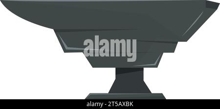 Isolaetd colorata incudine medievale icona Vector Illustrazione Vettoriale