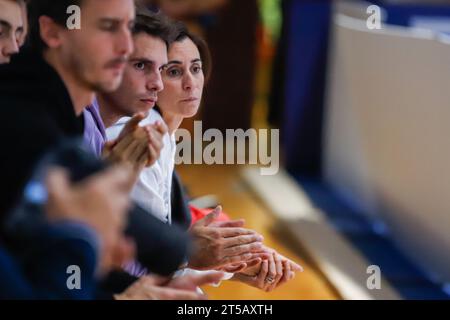 Bergamo, Italia. 3 novembre 2023. Flavia Pennetta e Filippo Baldi durante l'ATP Challenger Bergamo, International Tennis Match a Bergamo, Italia, 03 novembre 2023 crediti: Agenzia fotografica indipendente/Alamy Live News Foto Stock