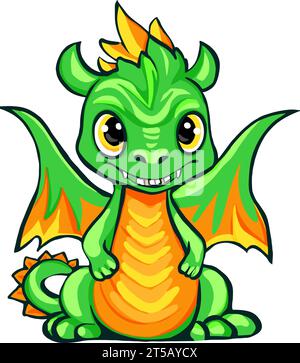 Drago, disegno vettoriale, drago cinese, Capodanno, felice anno nuovo cinese 2024 segno zodiacale, anno del Drago, cinese tradizionale. Set di cinese Illustrazione Vettoriale