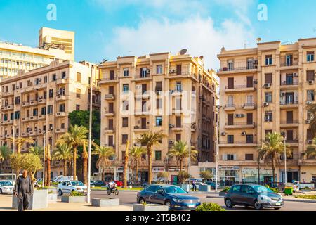 Piazza Tahrir nel centro del Cairo. Cairo, Egitto – 25 ottobre 2023 Foto Stock