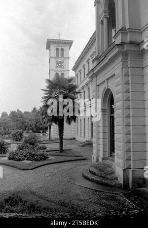 Osbourne House, la villa per le vacanze della Regina Vittoria sull'Isola di Wight, girata sul film Ilford HP5 Foto Stock