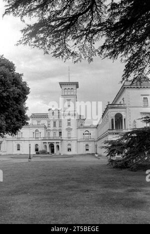 Osbourne House, la villa per le vacanze della Regina Vittoria sull'Isola di Wight, girata sul film Ilford HP5 Foto Stock