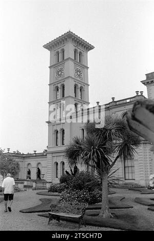 Osbourne House, la villa per le vacanze della Regina Vittoria sull'Isola di Wight, girata sul film Ilford HP5 Foto Stock