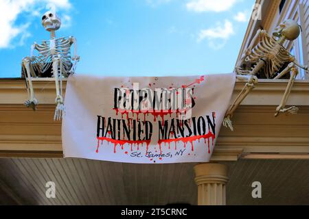 Halloween Haunted House St. James Long Island NY Foto Stock