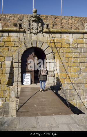 Forte di San Francesco Saverio, castello fortificato del XVII secolo nella città di Porto, Portogallo, Europa Foto Stock