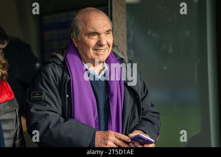 Firenze, Italia. 4 novembre 2023. Firenze, 22 ottobre 2023: Rocco Commisso durante la partita di serie A Women League tra Fiorentina Women e Milan Women al Parco Viola di Firenze. (Sara Esposito/SPP) credito: SPP Sport Press Photo. /Alamy Live News Foto Stock