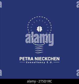 Agenzia di ricerca e comunicazione Logo Design | Science Institution Logo Design Illustrazione Vettoriale