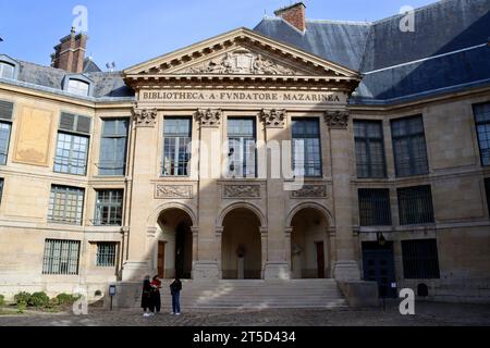 Edificio Inatitute de France in Quei de conti a Parigi, Francia Foto Stock