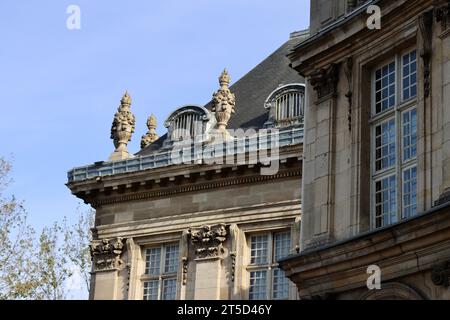 Edificio Inatitute de France in Quei de conti a Parigi, Francia Foto Stock