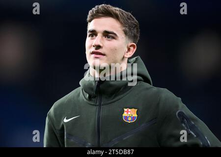 San Sebastian, Spagna. 4 novembre 2023. Pablo Martin 'Gavi' del FC Barcelona durante la partita di la Liga EA Sports tra Real Sociedad e FC Barcelona giocata al reale Arena Stadium il 4 novembre 2023 a San Sebastian, in Spagna. (Foto di Cesar Ortiz/PRESSINPHOTO) crediti: PRESSINPHOTO SPORTS AGENCY/Alamy Live News Foto Stock