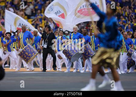 Rio De Janeiro, Brasile. 4 novembre 2023. Rio de Janeiro, Brasile, 4 novembre 2o23: Cerimonia prima della finale CONMEBOL Copa Libertadores 2023 tra Boca Juniors e Fluminense allo Stadio Maracana di Rio de janeiro, Brasile, questo sabato 4 novembre 2023 (Caique Coufal/SPP) credito: SPP Sport Press Photo. /Alamy Live News Foto Stock