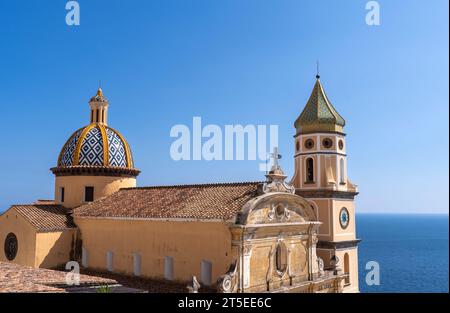 Chiesa di San Gennaro, Praiano, Costiera Amalfitana, Italia. Foto Stock