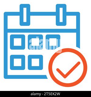 icona del calendario aziendale Illustrazione Vettoriale