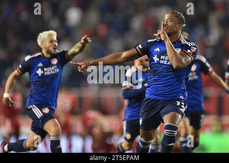 Harrison, New Jersey, USA. 4 novembre 2023. Crediti: ZUMA Press, Inc./Alamy Live News Foto Stock