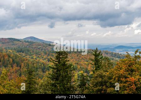 Vista dalla fortezza militare "Srebrana Góra" Foto Stock