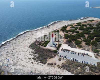 PHARE de Cap Couronne lungo la Costa Azzurra nel comune di Martigues Foto Stock