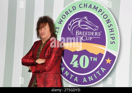 Arcadia, California, USA. 4 novembre 2023. Richie Sambora partecipa ai Campionati del mondo di Breeders' Cup 2023 al Santa Anita Park il 4 novembre 2023 ad Arcadia, California. Crediti: Jeffrey Mayer/JTM Photos/Media Punch/Alamy Live News Foto Stock