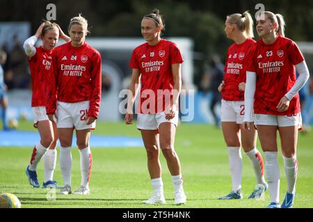 Londra, Regno Unito. 5 novembre 2023. Londra, Inghilterra, 5 novembre 2023: Il Caitlin Foord (19 Arsenal) si riscalda durante la partita di fa Women's Super League tra Arsenal e Manchester City al Meadow Park di Londra, Inghilterra (Alexander Canillas/SPP) credito: SPP Sport Press Photo. /Alamy Live News Foto Stock