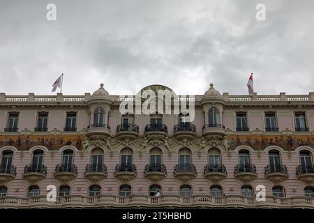 Il famoso Hotel hermitage di Monte Carlo Foto Stock