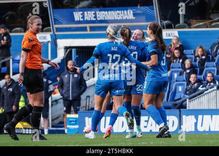 Birmingham, Regno Unito. 5 novembre 2023. Birmingham, Inghilterra, 5 novembre 2023: Charlie Devlin (23 Birmingham) festeggia il suo secondo gol durante la partita di fa Womens Championship tra Birmingham City e Reading al St Andrews Stadium di Birmingham, Inghilterra (Natalie Mincher/SPP) credito: SPP Sport Press Photo. /Alamy Live News Foto Stock