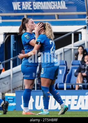 Birmingham, Regno Unito. 5 novembre 2023. Birmingham, Inghilterra, 5 novembre 2023: Charlie Devlin (23 Birmingham) festeggia il suo secondo gol durante la partita di fa Womens Championship tra Birmingham City e Reading al St Andrews Stadium di Birmingham, Inghilterra (Natalie Mincher/SPP) credito: SPP Sport Press Photo. /Alamy Live News Foto Stock