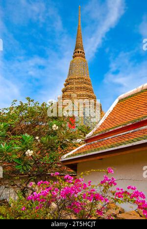 Phra Maha Chedi Sri Rajakarn, Phra Maha Chedi si Ratchararn. Wat Pho. Bangkok. Thailandia Foto Stock