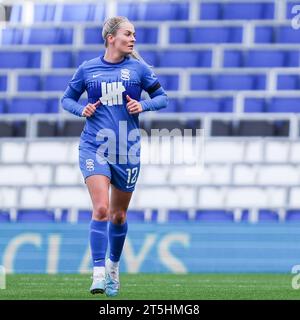 Birmingham, Regno Unito. 5 novembre 2023. Lily Agg di Birmingham City presa durante l'incontro per il fa Womens Championship tra Birmingham City Women e Reading Women a St Andrews, Birmingham, Inghilterra, il 5 novembre 2023. Foto di Stuart Leggett. Solo per uso editoriale, licenza necessaria per uso commerciale. Nessun utilizzo in scommesse, giochi o pubblicazioni di un singolo club/campionato/giocatore. Credito: UK Sports Pics Ltd/Alamy Live News Foto Stock