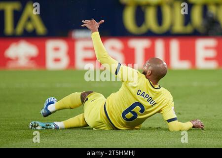 Villarreal, Spagna. 5 novembre 2023. Etienne Capoue del Villarreal CF durante la partita di la Liga tra il Villarreal CF e l'Athletic Club ha giocato allo stadio la Cerámica il 5 novembre a Villarreal, in Spagna. (Foto di Jose Torres/PRESSINPHOTO) crediti: PRESSINPHOTO SPORTS AGENCY/Alamy Live News Foto Stock