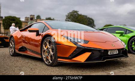 2023 Lamborghini Huracán tecnica, in mostra al Salone Privé Concours d'Elégance Motor show tenutosi a Blenheim Palace. Foto Stock