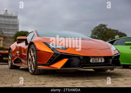 2023 Lamborghini Huracán tecnica, in mostra al Salone Privé Concours d'Elégance Motor show tenutosi a Blenheim Palace. Foto Stock