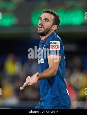 Villarreal, Spagna. 5 novembre 2023. Inigo Lekue dell'Athletic Club durante la partita di la Liga tra il Villarreal CF e l'Athletic Club ha giocato al la Cerámica Stadium il 5 novembre a Villarreal, in Spagna. (Foto di Jose Torres/PRESSINPHOTO) crediti: PRESSINPHOTO SPORTS AGENCY/Alamy Live News Foto Stock