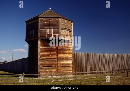 Bastione, Fort Vancouver National Historic Site, Vancouver National Historic Reserve, Washington Foto Stock