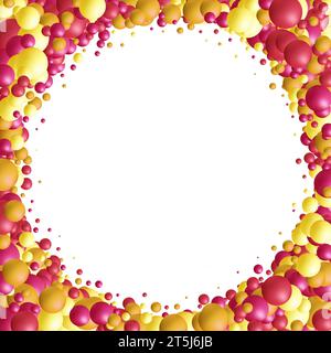 Perle colorate madreperla. Sfondo festivo. Foto Stock