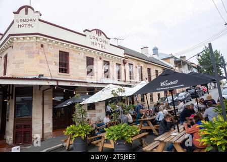 Balmain Sydney, il London Hotel Public House, un bar pub in Darling Street, un pub in stile inglese tradizionale a Sydney, NSW, Australia Foto Stock