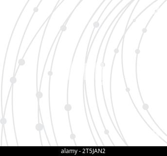 Background astratto della tecnologia. Sfondo geometrico astratto. Anelli e cerchi fanno da sfondo. Illustrazione Vettoriale