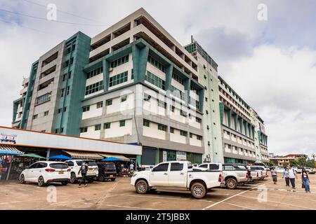 Talat Sao, mercato mattutino, centro commerciale nel centro città, LAN Xang Road, Vientiane, Laos, Sud-Est asiatico, Asia Foto Stock