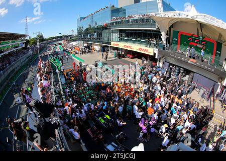 Interlagos, Brasilien. 5 novembre 2023. 5 novembre 2023, autodromo Jose Carlos Pace, Interlagos, Formula 1 Rolex Sao Paulo Grand Prix 2023, nella foto podio crediti: dpa/Alamy Live News Foto Stock