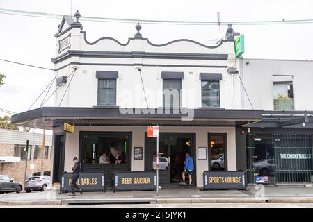 Balmain Sydney, The Cricketers Public House, pub in stile inglese nel sobborgo di Sydney di Balmain, NSW, Australia, 2023 Foto Stock