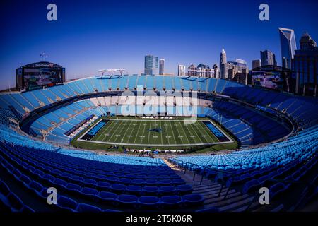 Charlotte, NC, USA. 5 novembre 2023. In totale, il Bank of America Stadium prima della partita tra i Carolina Panthers e gli Indianapolis Colts a Charlotte, NC. (Scott Kinser/Cal Sport Media). Credito: csm/Alamy Live News Foto Stock